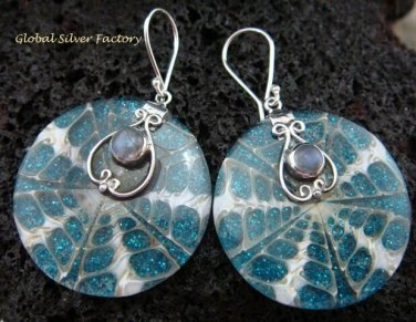 925 Silver Moonstone & Shell Earrings ER-546-KT
