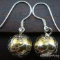 925 Silver Gold Filigree Chime Ball Earrings CBE-118-KT