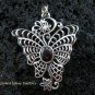 Sterling Silver & Garnet Butterfly Pendant SP-465-KT