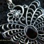 Sterling Silver & Garnet Butterfly Pendant SP-465-KT