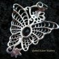 Sterling Silver & Garnet Butterfly Pendant SP-465-KT
