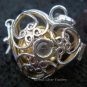 Silver Turquoise Heart Harmony Ball Pendant HB-232-KT