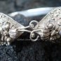 Sterling Silver Two Head Cobra Snake Bangle W Garnet SBB-219-PS