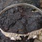 Sterling Silver Two Head Cobra Snake Bangle W Garnet SBB-219-PS