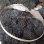 Sterling Silver Two Head Cobra Snake Bangle W Garnet SBB-219-PS