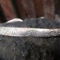 Sterling Silver Two Head Cobra Snake Bangle W Garnet SBB-219-PS