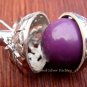925 Silver Amethyst Frangipani Harmony Ball Pendant HB-112-KT