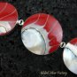925 Silver Red Nautilus Shell Bracelet SBB-234-KT