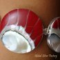 925 Silver Red Nautilus Shell Bracelet SBB-234-KT