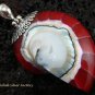 925 Silver Red Nautilus Shell Pendant SP-453-KT