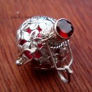 925 Silver Pink Frangipani Harmony Ball Pendant HB-115-KT