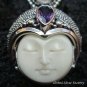 Silver Amethyst Goddess Pendant GDP-356-PS