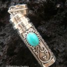 Sterling Silver Turquoise Perfume Bottle Pendant PP-131-NY