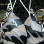 925 Silver Peridot & Shell Earrings ER-541-KT