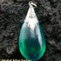 925 Silver Green Quartz (syn) Pendant SJ-203-KT