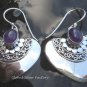 925 Silver & Amethyst Heart Shape Earrings ER-312-NY