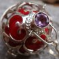 925 Silver Amethyst Large Harmony Ball Pendant HB-102c-KT