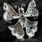 925 Silver Garnet Butterfly Brooch BC-119-KT
