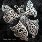 925 Silver Garnet Butterfly Brooch BC-119-KT