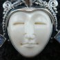 Silver 6 Rainbow Moonstone Goddess Pendant GDP-234-KT
