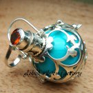 Sterling Silver Garnet Harmony Chime Ball Pendant HB-131-KT