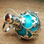 Sterling Silver Garnet Harmony Chime Ball Pendant HB-131-KT
