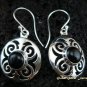 925 Silver & Black Onyx Earrings ER-447-NY