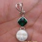 Petite Silver Green Quartz Goddess Pendant GDP-644-NY