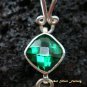 Petite Silver Green Quartz Goddess Pendant GDP-644-NY