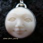 Petite Silver Green Quartz Goddess Pendant GDP-644-NY