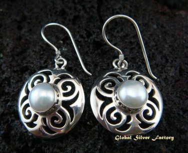 925 Silver & Pearl Gemstone Earrings ER-444-NY