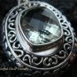 Sterling Silver & Green Amethyst Designer Pendant SP-437-KT