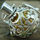 Silver Amethyst Bali Design Harmony Ball Pendant HB-152-KT