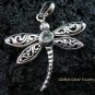 925 Silver & Blue Topaz Dragonfly Pendant SP-482-KT