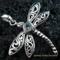 925 Silver & Blue Topaz Dragonfly Pendant SP-482-KT