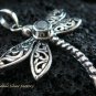 925 Silver & Blue Topaz Dragonfly Pendant SP-482-KT