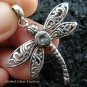 925 Silver & Blue Topaz Dragonfly Pendant SP-482-KT