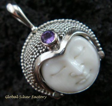 925 Silver Amethyst Goddess Pendant GDP-992-PS