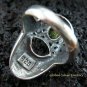 925 Silver Paua Shell & Peridot Ring RI-292-KT