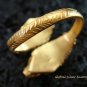 Silver & 18kt Gold Plated Peridot Snake Ring GPR-122-KA