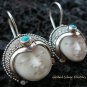 925 Silver & Turquoise Goddess Earrings GDE-988-PS