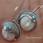 925 Silver & Turquoise Goddess Earrings GDE-988-PS