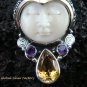 925 Silver & Multi Gems Goddess Pendant GDP-982-PS