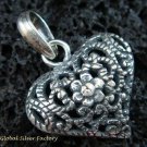 Vintage Style 925 Silver Bali Ornate Pendant SSP-124-KT