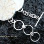 925 Silver & Screw Shell Simple Link Bracelet SBB-332-KT