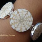 925 Silver & Screw Shell Simple Link Bracelet SBB-332-KT