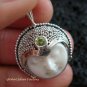 925 Silver Peridot Goddess Pendant GDP-991-PS