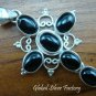 925 Silver Black Onyx Cross Pendant SP-291-NY