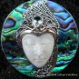 925 Silver Paua Shell & Topaz Goddess Pendant GDP-984-PS