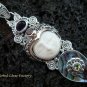 925 Silver Paua Shell & Mix Gem Goddess Pendant GDP-1006-PS